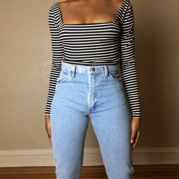 NEW! High rise vintage wrangler denim jeans - Picture 3 of 6